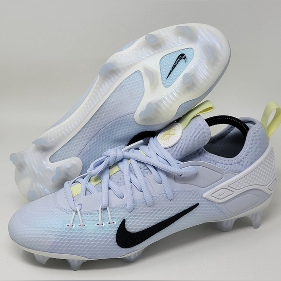 Nike Mens Huarache Elite 9 Low LAX SE Lacrosse Cleat Grey FV6147-001 Size 9 New - Picture 1 of 10